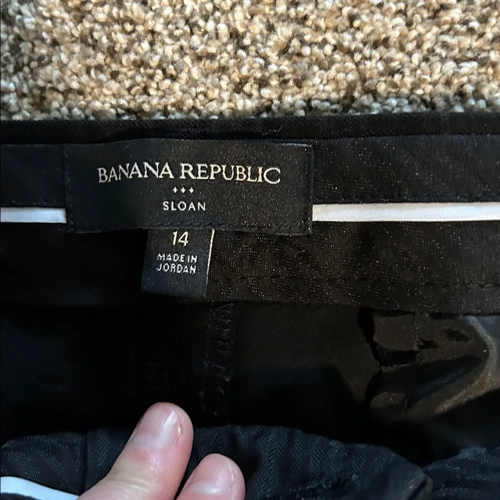 Banana Republic Olive Green & Black Sloan (green is Sloan Curvy Fit) Pants - Picture 3 of 4